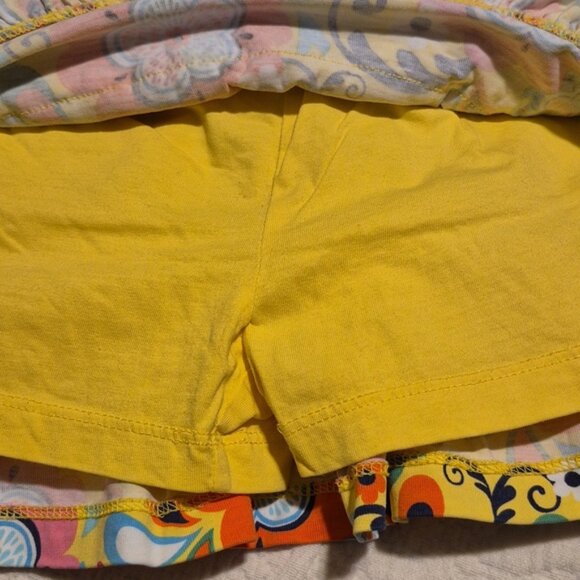Hanna Andersson girls size 100 or 4 floral twirly skirt with modesty shorts guc - Picture 6 of 7